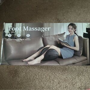 Foot Massager W/ Heat Multi-use Soft Black NX-JB02